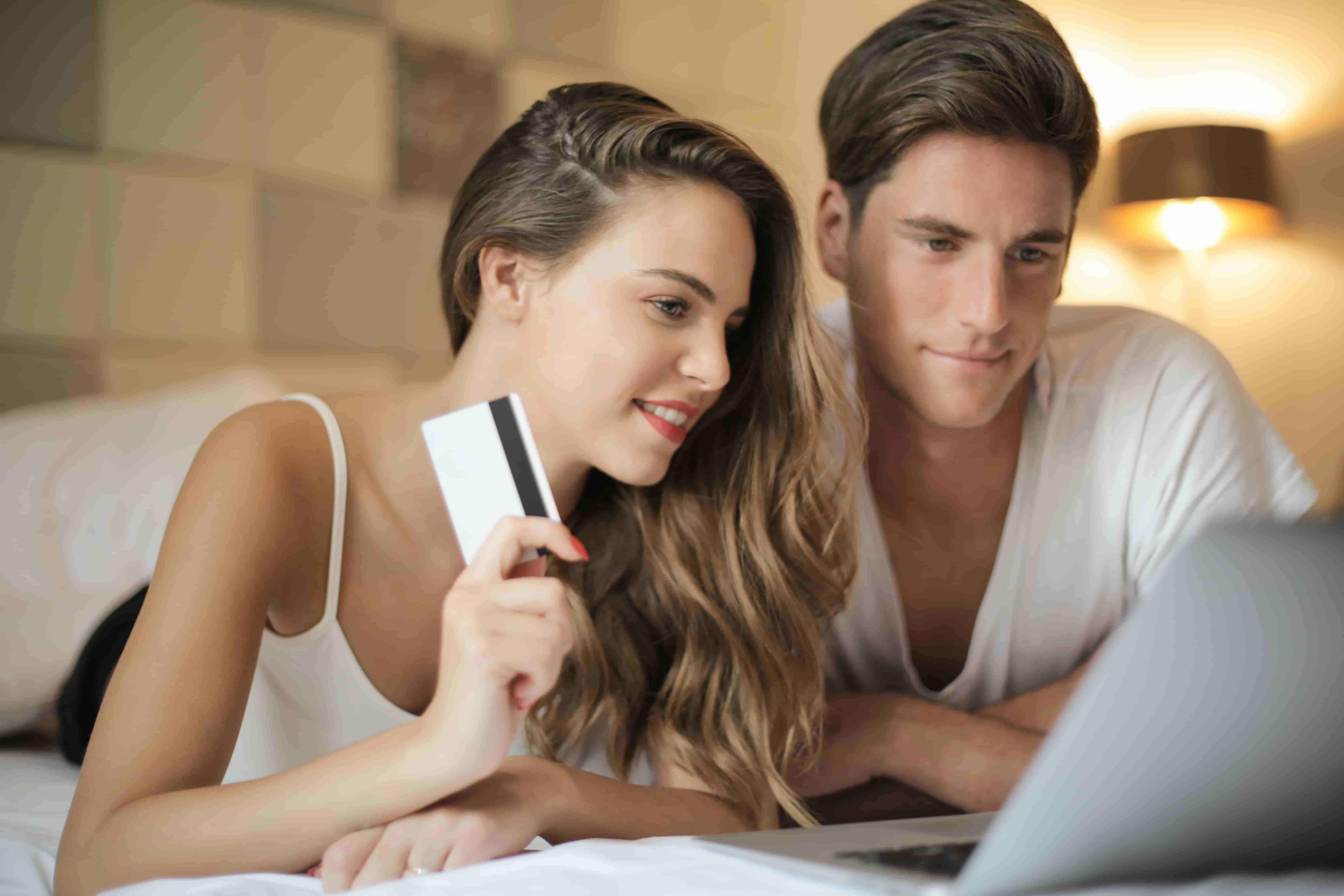 Couple on computer